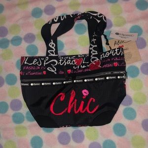 LeSportsac sm. Manson tote lovemekissme hot pink